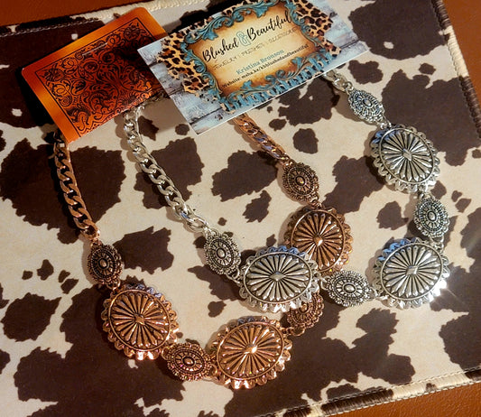 Western Concho Necklace