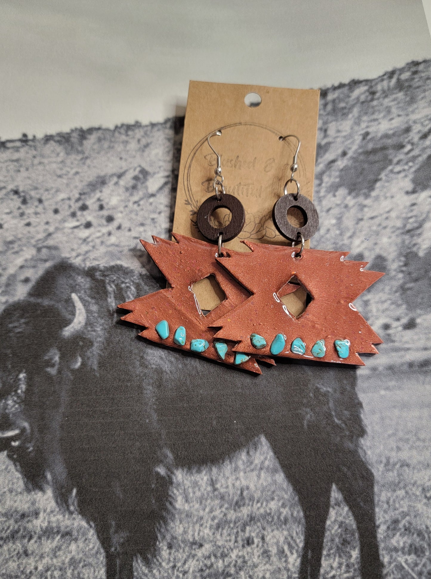 SOUTHWESTERN AZTECA Polymer Clay Earrings