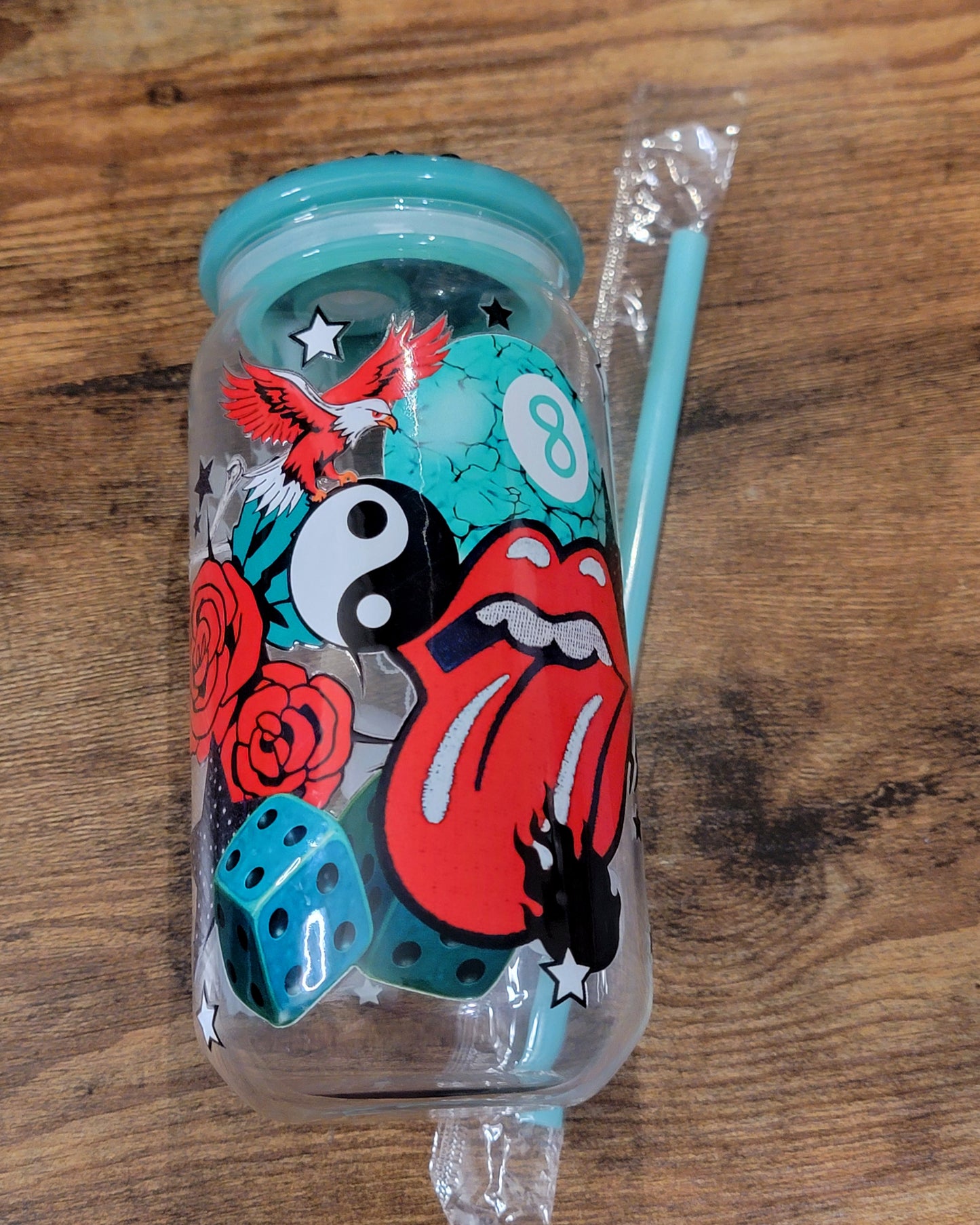 Tongue Turquoise 8-Ball - Tumbler 16oz