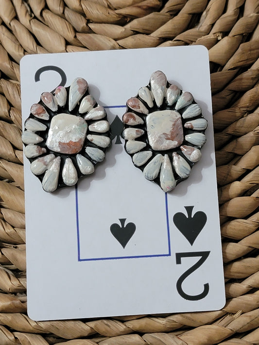 Western Chic Polymer Clay Stud Earrings