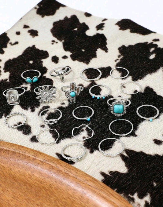 Western Cowgirl Ring Set