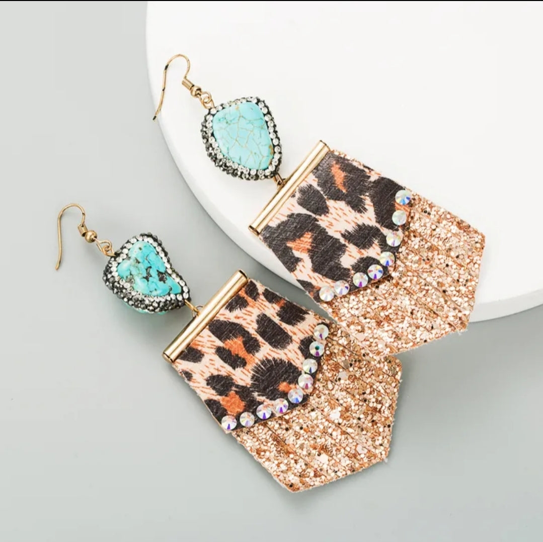 Layered Leopard Boujee Chic Earrings