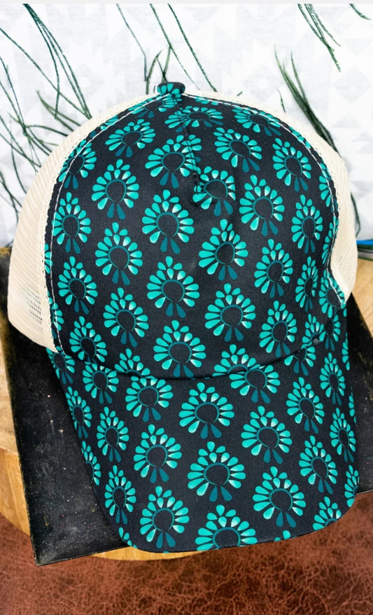 Squash Blossom Ponytail Hat