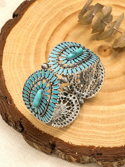 Boujee Western Concho Stretchy Bracelet