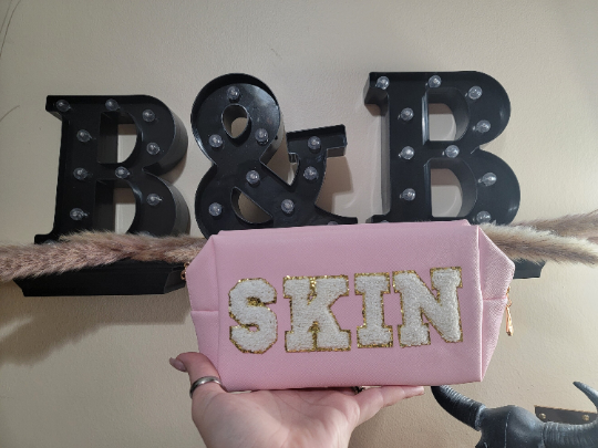 Chenille Letter Makeup - Skincare - Haircare BAGS