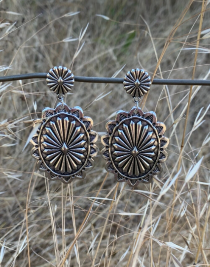 WESTERN Concho Earrings