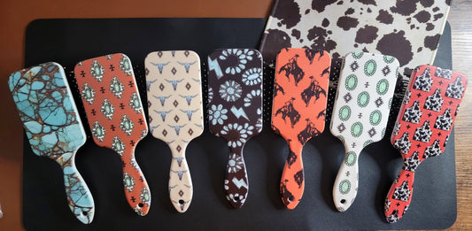 Western Paddle Hair Brushes