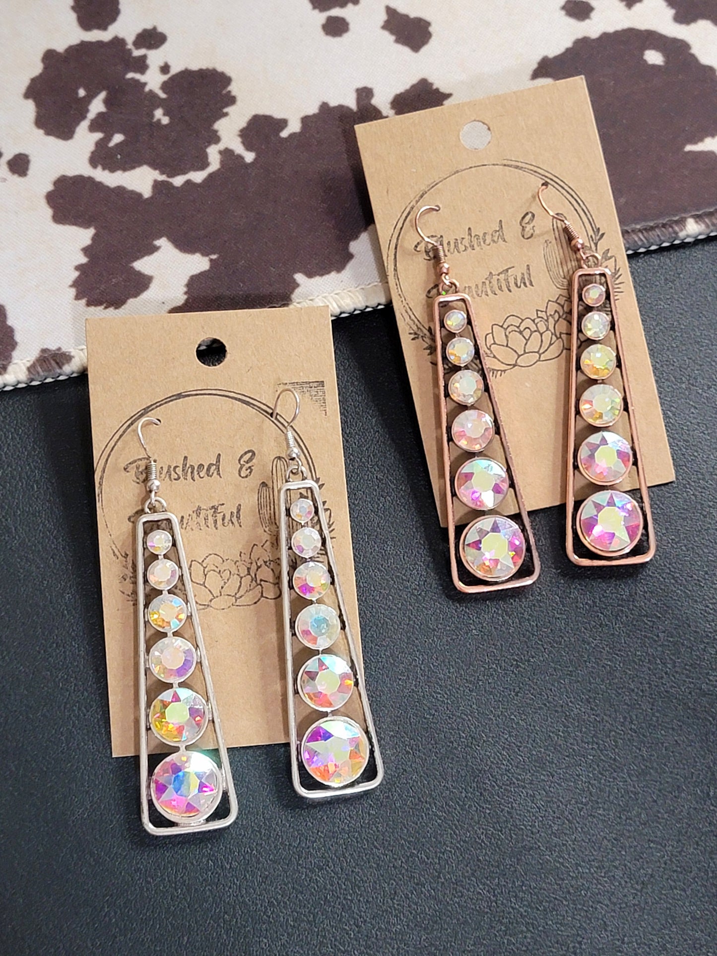 Rhinestone Geometric Earring