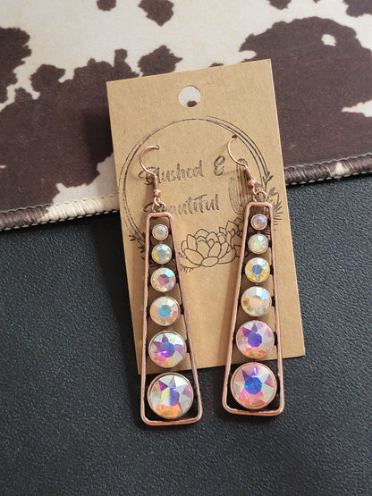 Rhinestone Geometric Earring