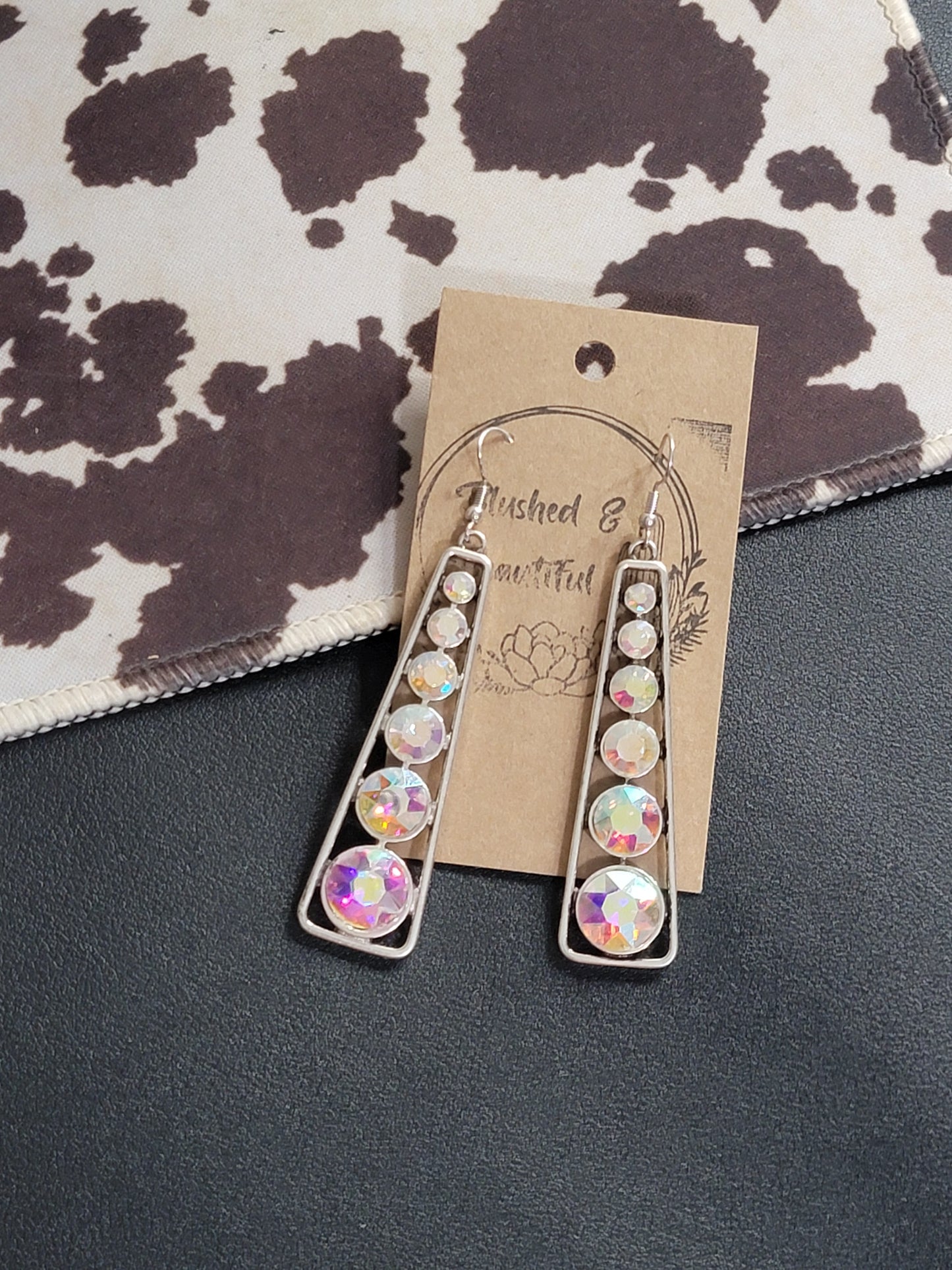 Rhinestone Geometric Earring