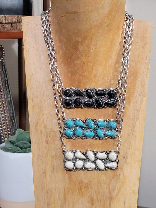 Stone Bar Necklace