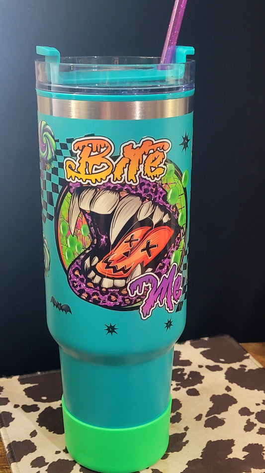 "BITE ME" - 40oz Tumber