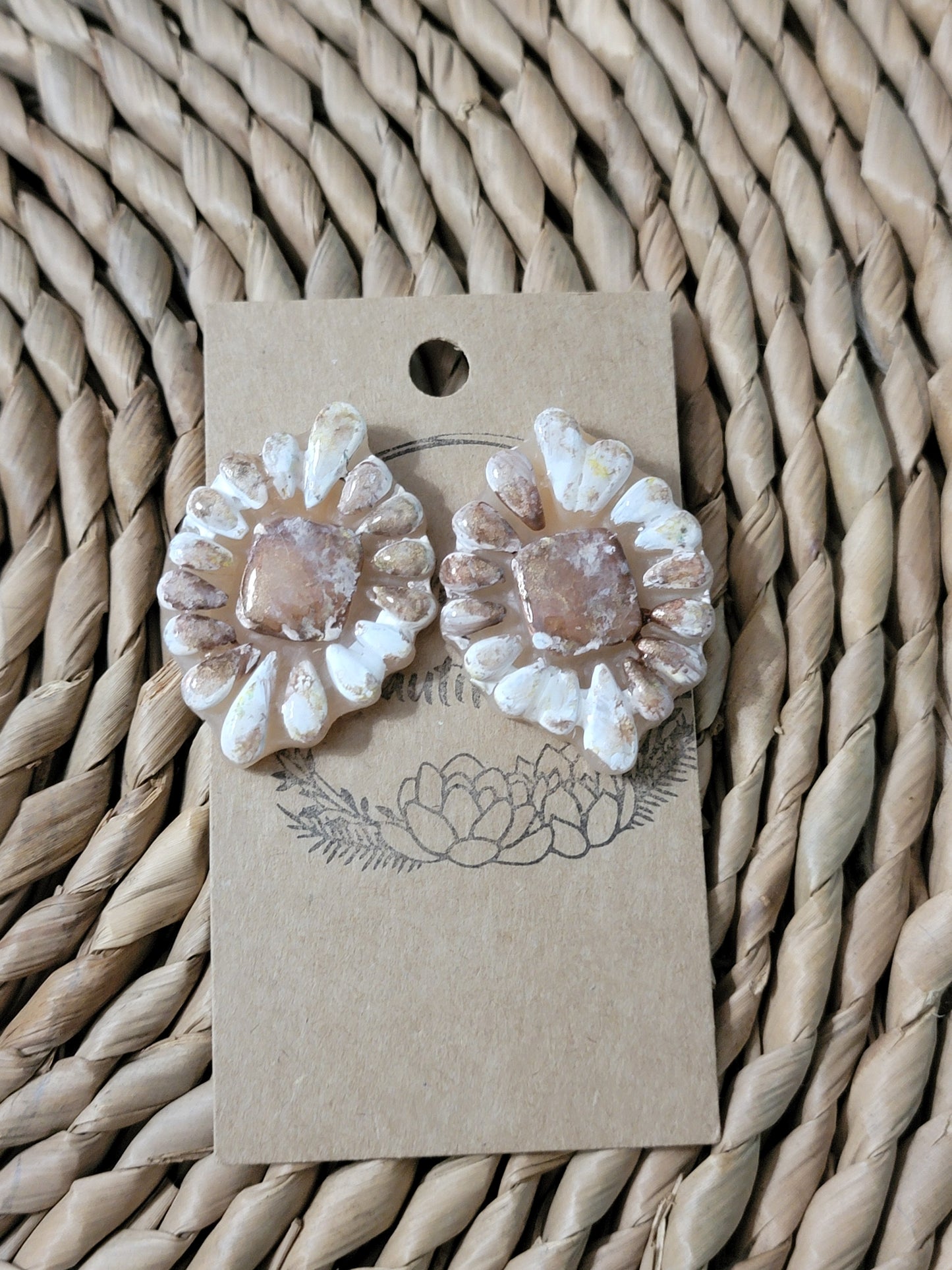 Western Chic Polymer Clay Stud Earrings
