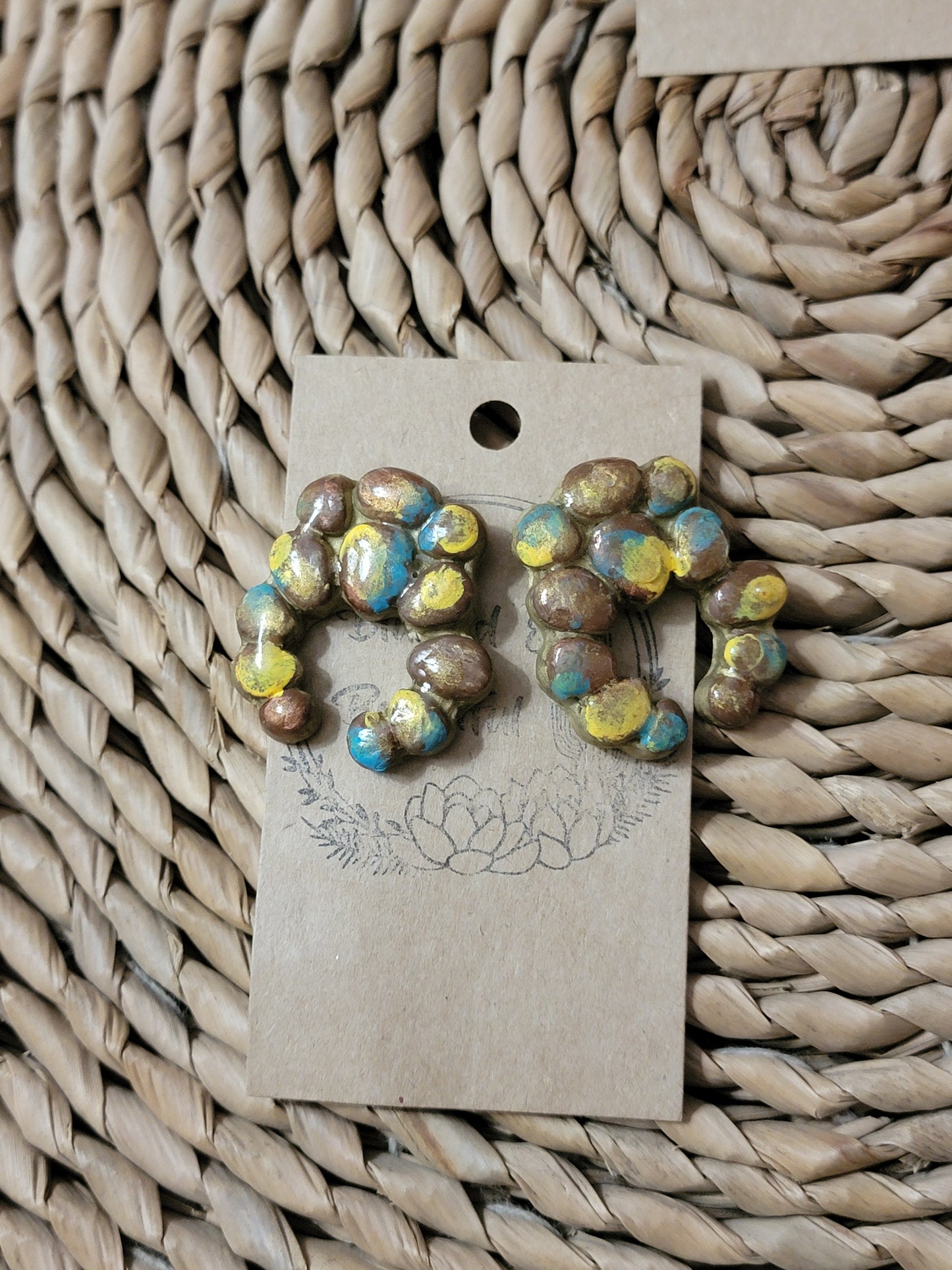 Naja Western Chic Polymer Clay Stud Earrings