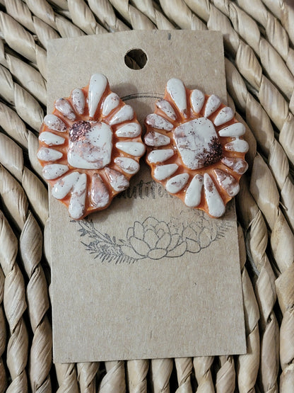Western Chic Polymer Clay Stud Earrings