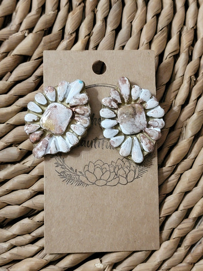 Western Chic Polymer Clay Stud Earrings
