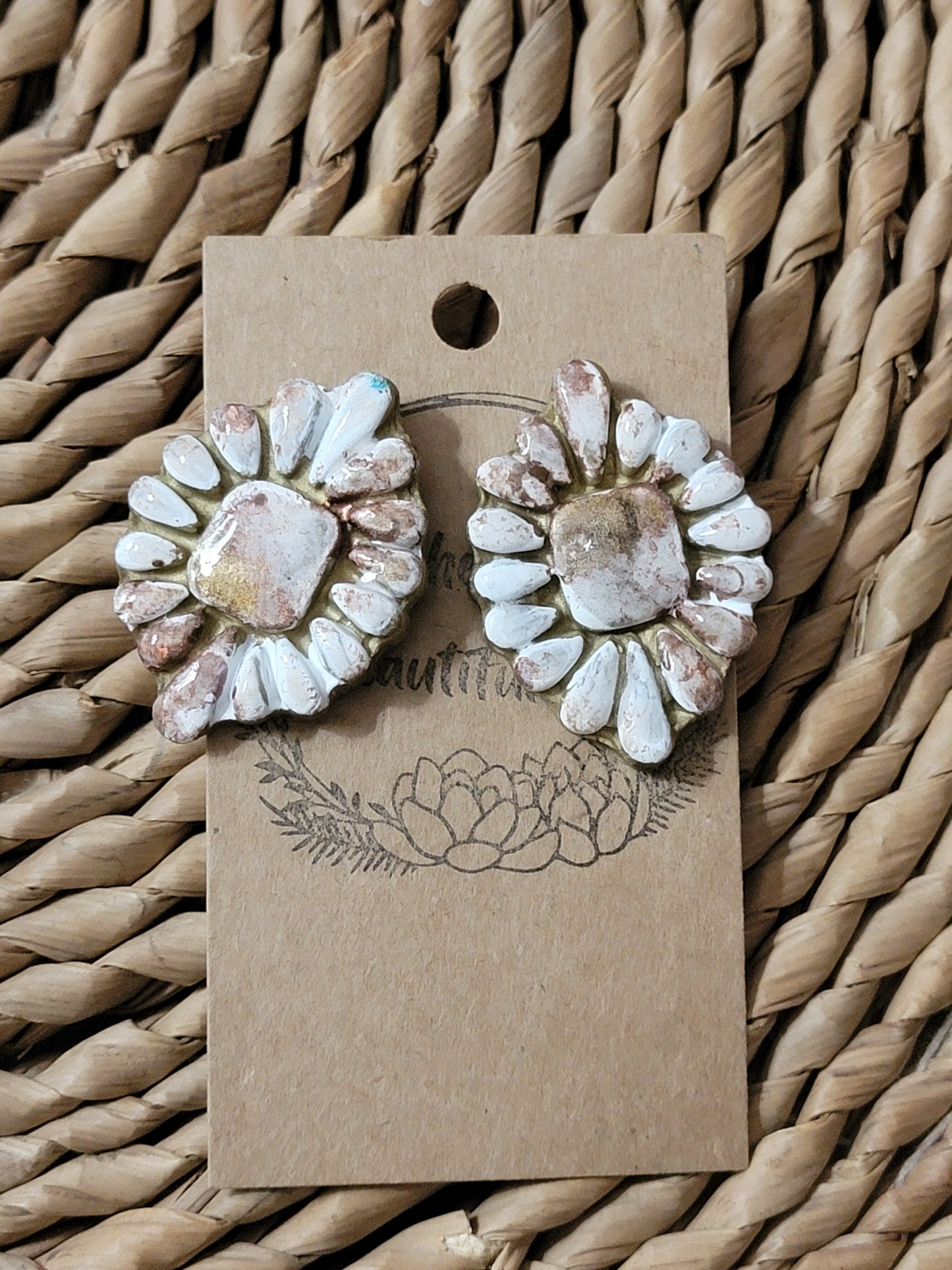 Western Chic Polymer Clay Stud Earrings