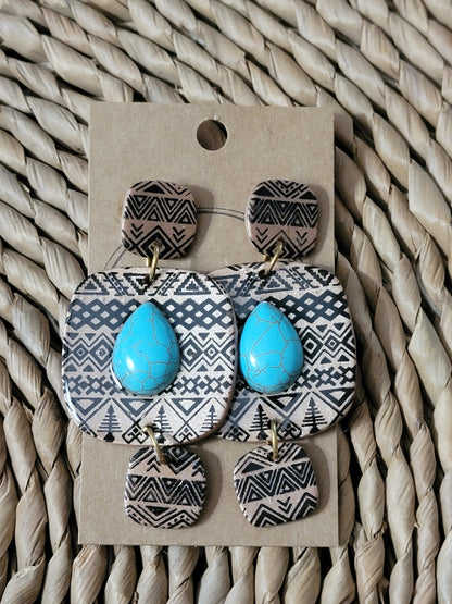 Western Clay Earrings