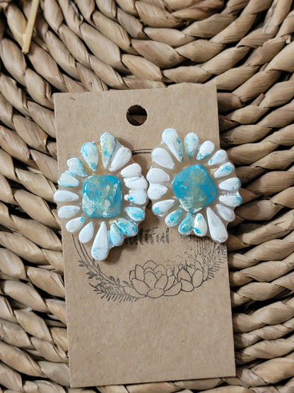 Western Chic Polymer Clay Stud Earrings