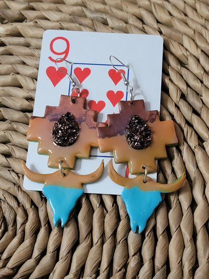 Western Clay Earrings