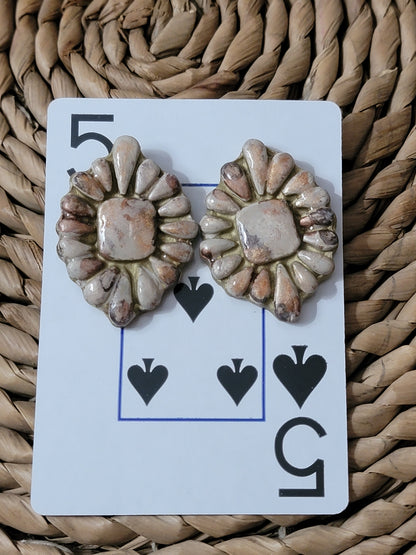 Western Chic Polymer Clay Stud Earrings