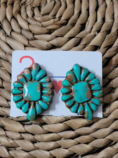 Western Chic Polymer Clay Stud Earrings