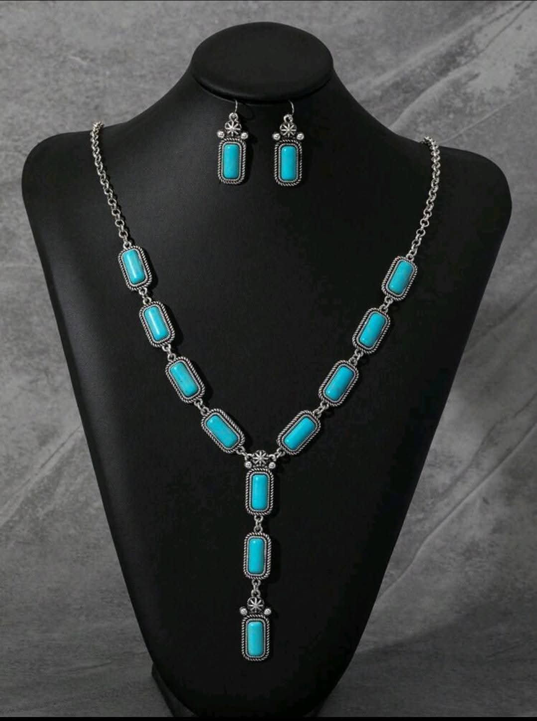 Turquoise Necklace & Earring Set