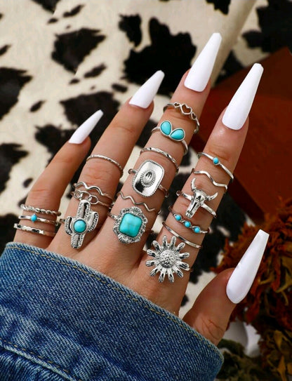 Western Cowgirl Ring Set