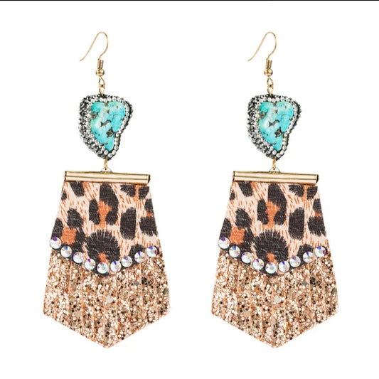 Layered Leopard Boujee Chic Earrings