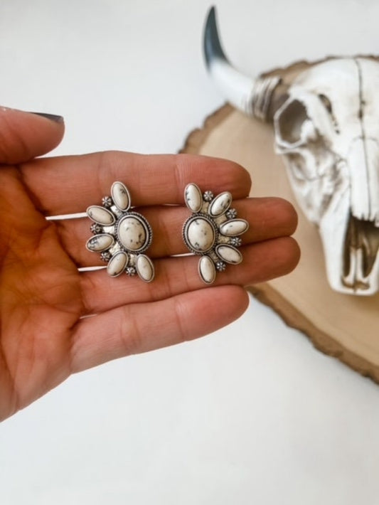 Half Circle Stud Western Earrings