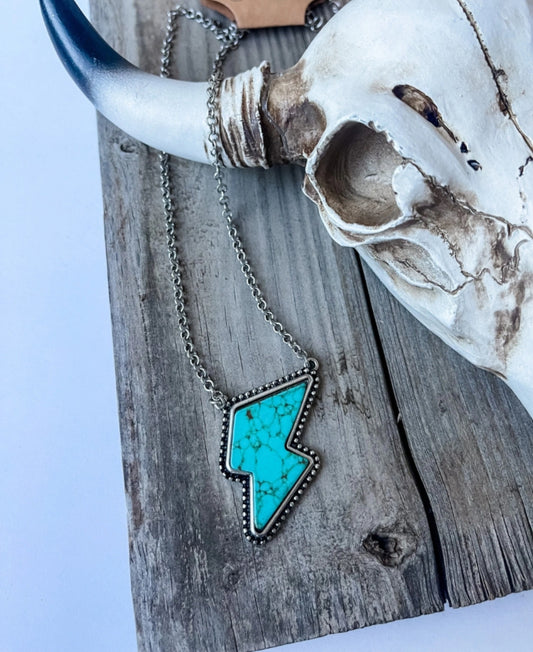 Turquoise Lightning Bolt Set