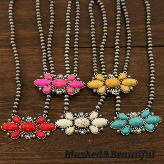 Flower Bar Necklace