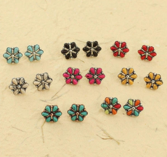 Small Flower Stud Earrings