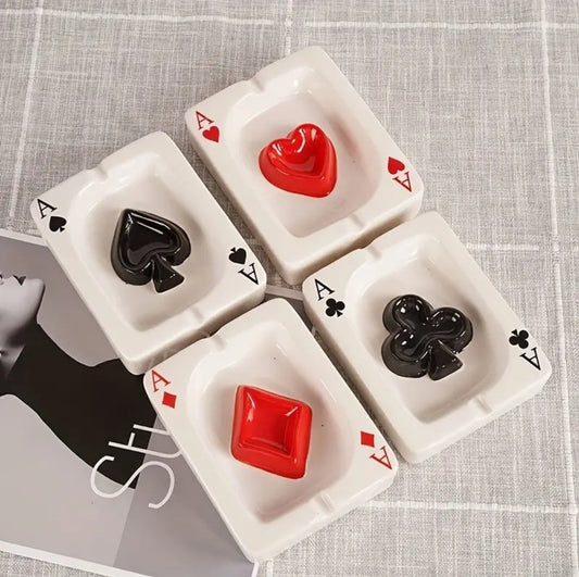 Poker Shaped Tray - Ashtray