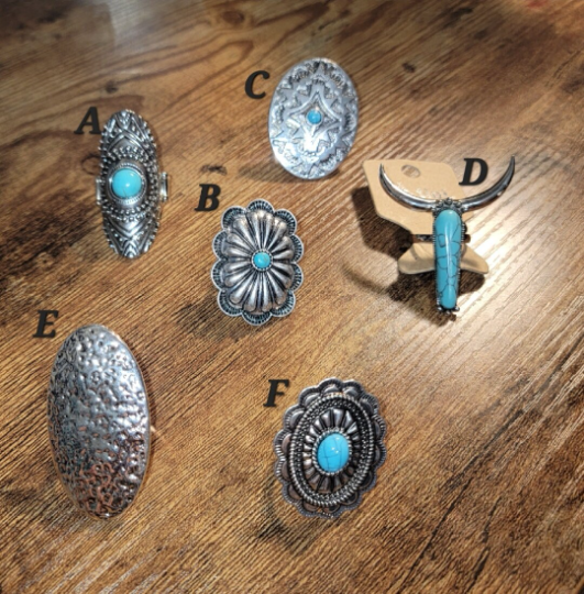 WESTERN CHIC Adjustable Rings